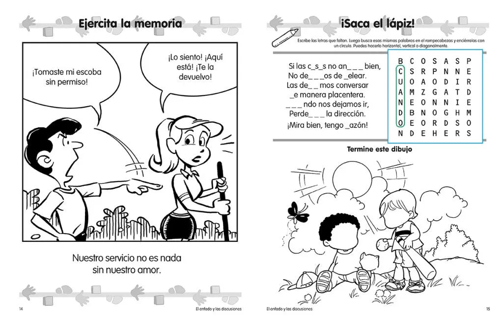 El Enfado y Las Discusiones – Formación en valores / Character building – Anger and arguments