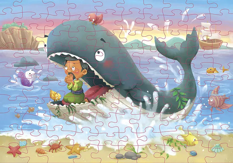 Jonás y el pez/ Jonah and the fish: Rompecabezas en 3D (3D puzzle)