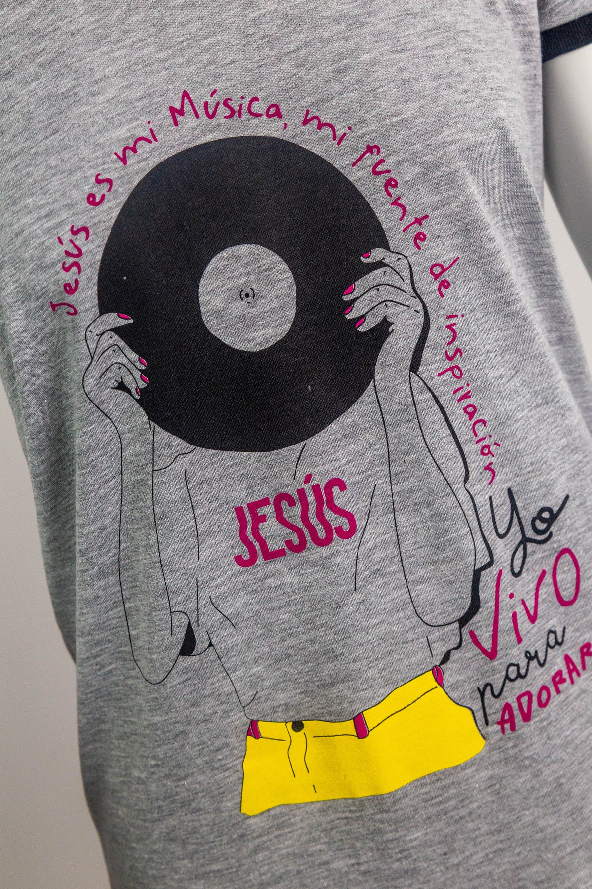 T-shirt Jesús es mi Música, mi fuente de inspiración | yo vivo para adorarlo – foto 4