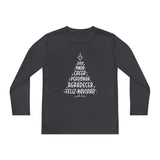 Youth Long Sleeve Competitor Tee Arbol Navidad