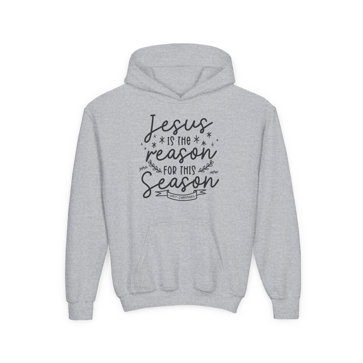 Youth Heavy Blend Hooded Sweatshirt Jesús la Razón – ropa cristiana para niños