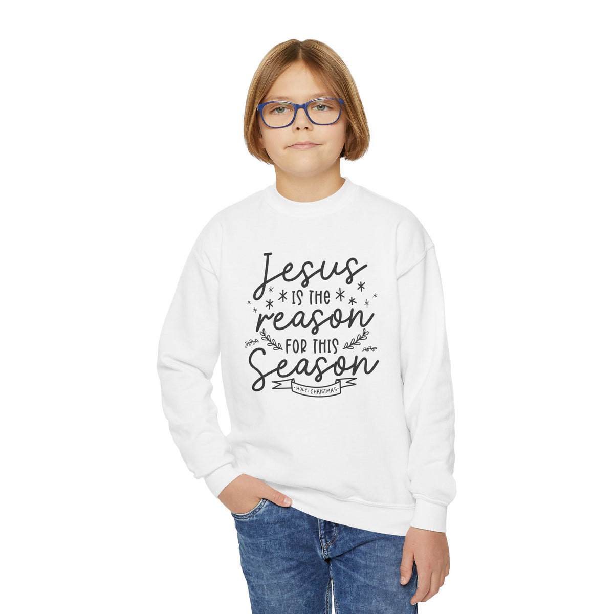 Youth Crewneck Sweatshirt Jesús la Razón