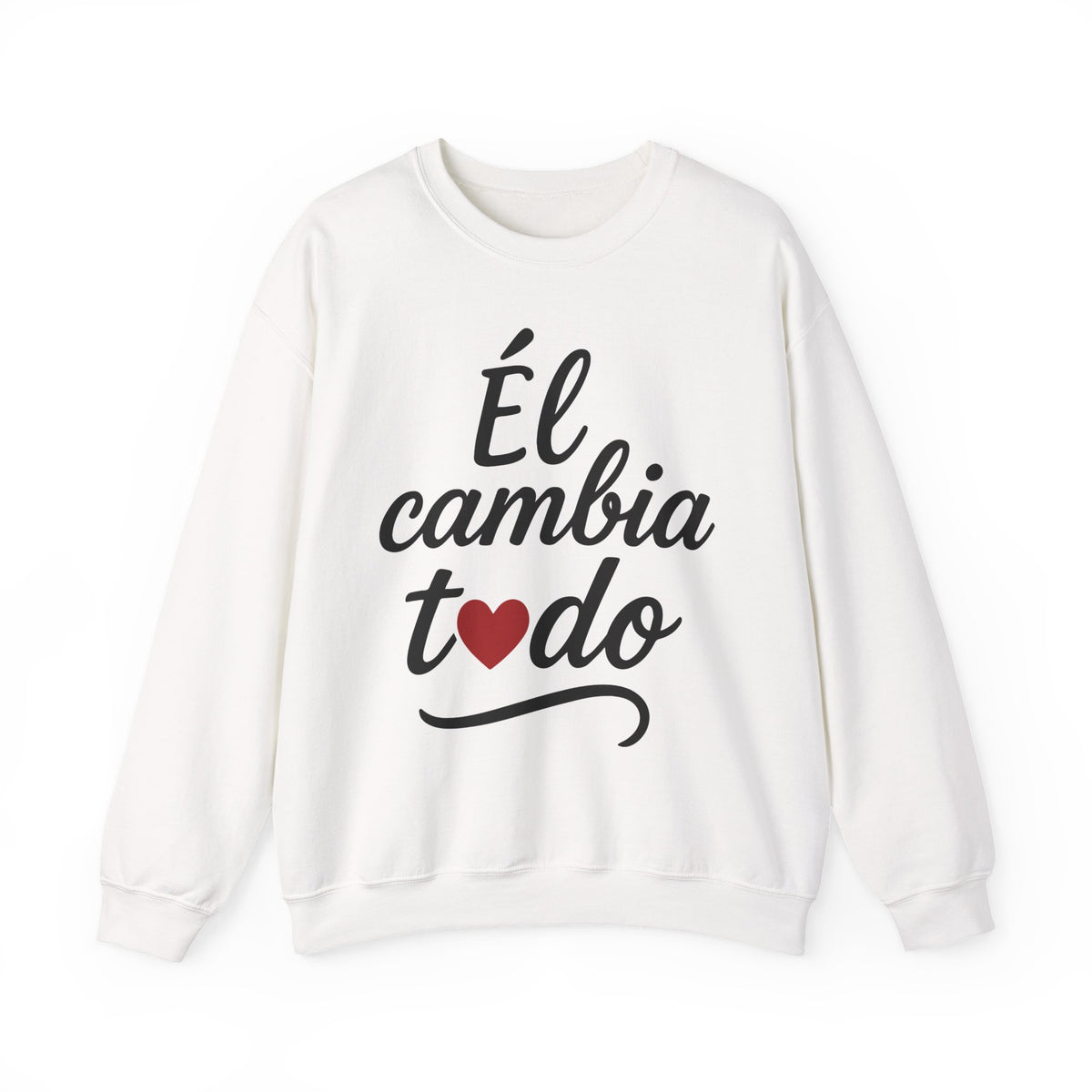 Sudadera Unisex Cuello Redondo - El Dios que restaura
