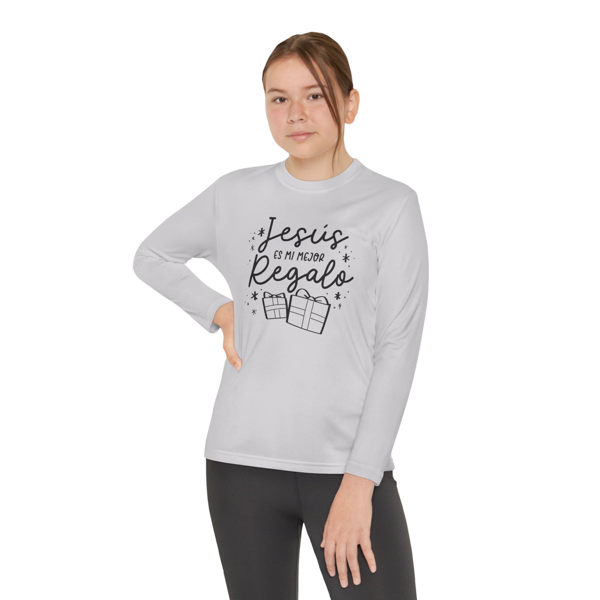 Youth Long Sleeve Competitor Tee Jesús mi Regalo