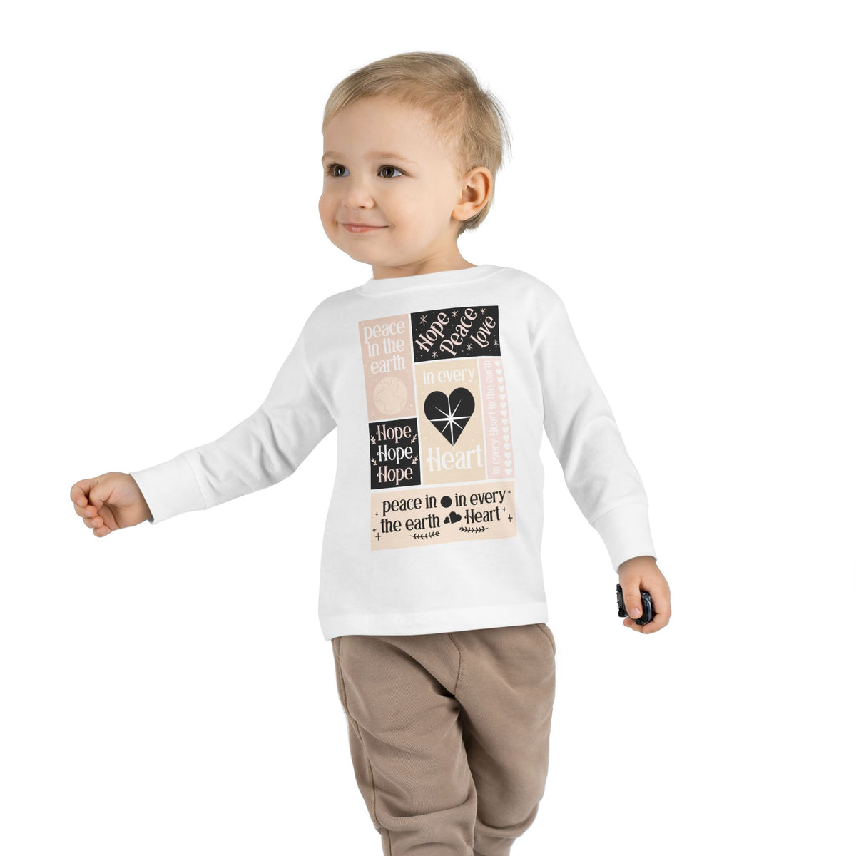 Toddler Long Sleeve Tee Corazón – ropa cristiana para niños – foto 4