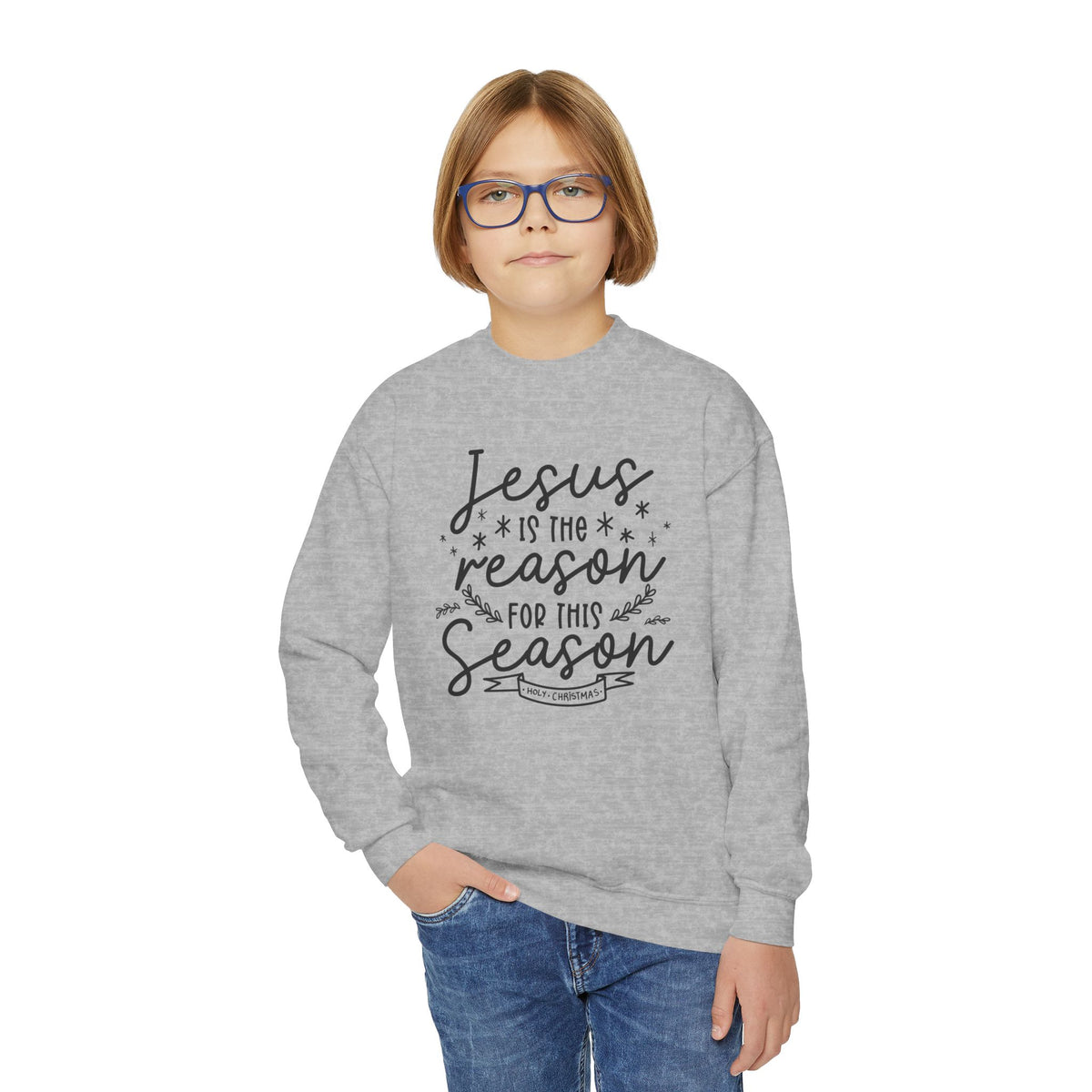 Youth Crewneck Sweatshirt Jesús la Razón