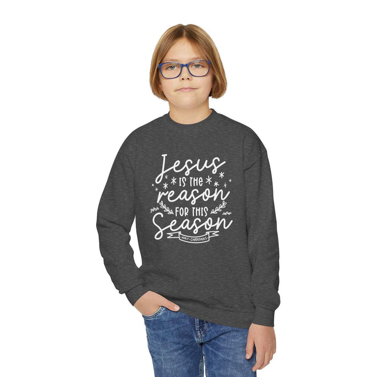 Youth Crewneck Sweatshirt Jesús la Razón