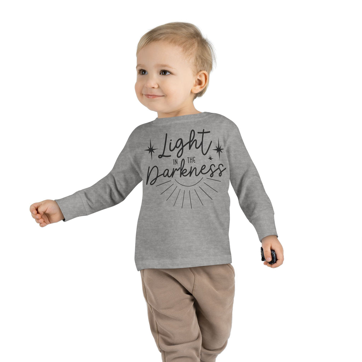 Toddler Long Sleeve Tee Luz en Tinieblas – ropa cristiana para niños – foto 7