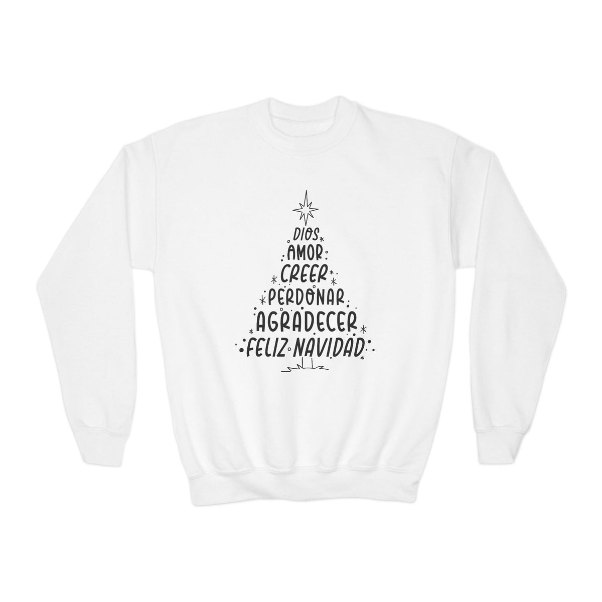 Youth Crewneck Sweatshirt Arbol Navidad