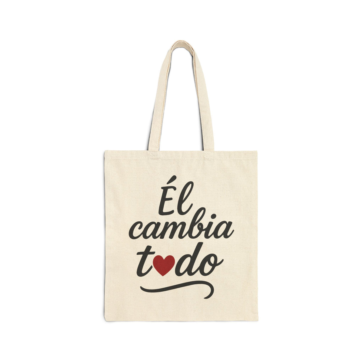 Bolsa de algodón Él Cambia Todo - El Dios que restaura – ropa cristiana para niños