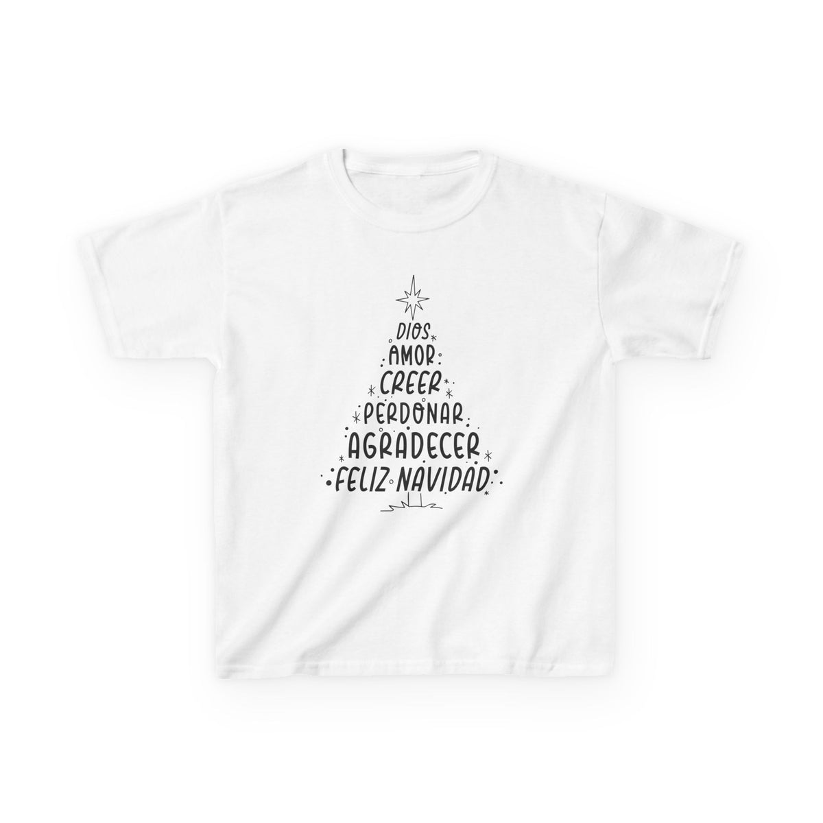 Kids Heavy Cotton™ Tee Arbol Navidad