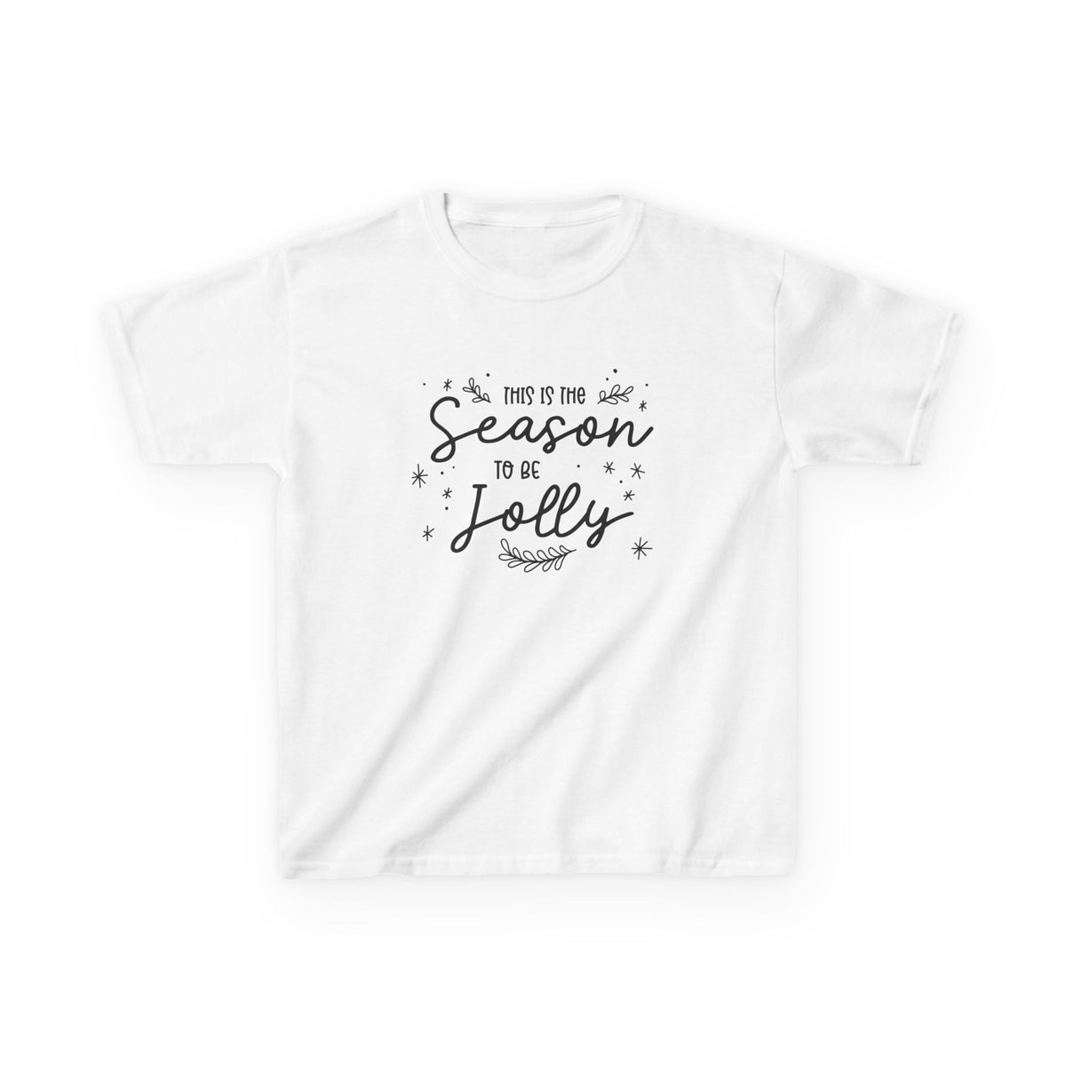 Kids Heavy Cotton™ Tee Temporada de Alegría – ropa cristiana para niños