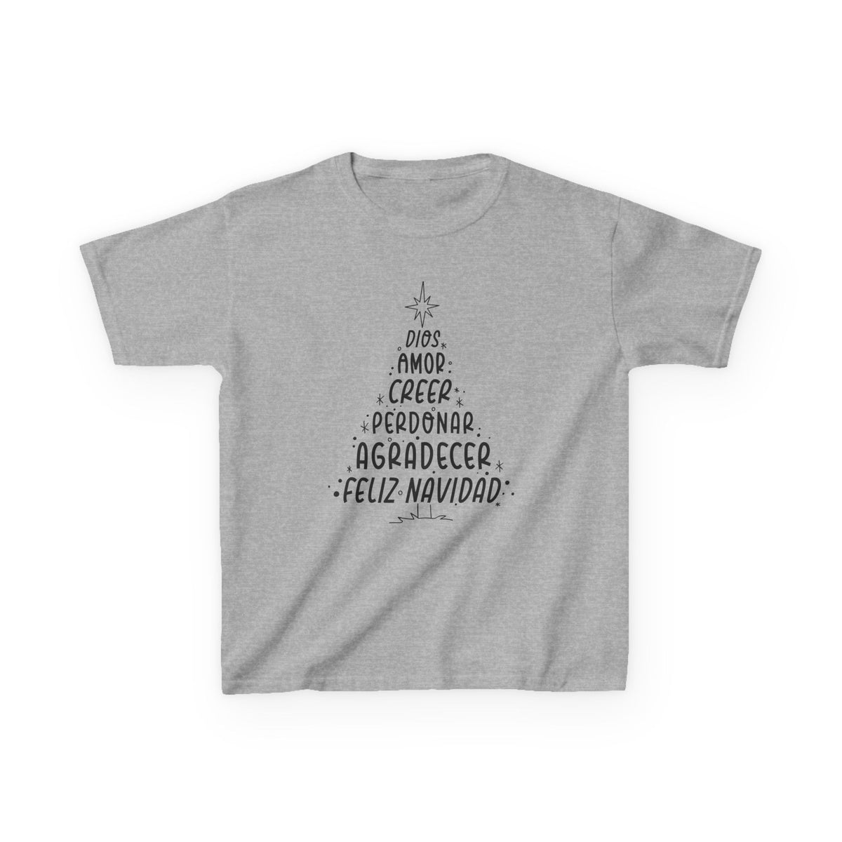 Kids Heavy Cotton™ Tee Arbol Navidad