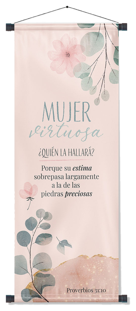 BANNER Proverbios 31:10 (rosa)