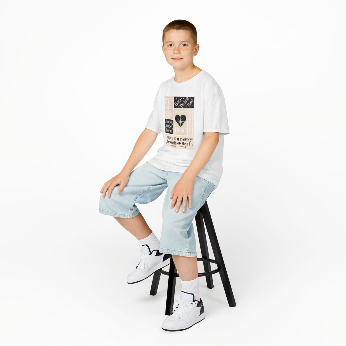 Kids Heavy Cotton™ Tee Esperanza Paz Amor