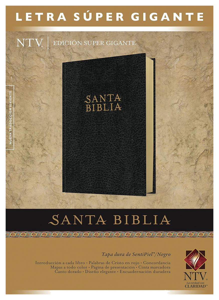 Santa Biblia NTV, Edición súper gigante (Letra Roja, SentiPiel, Negro) (Spanish Edition)