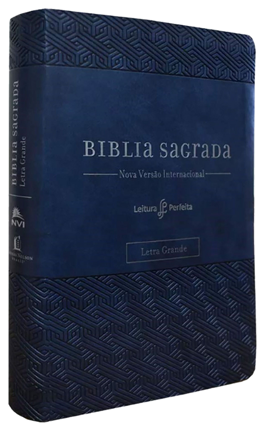 Bíblia NVI com Espaço para Anotações – Letra Grande – Azul