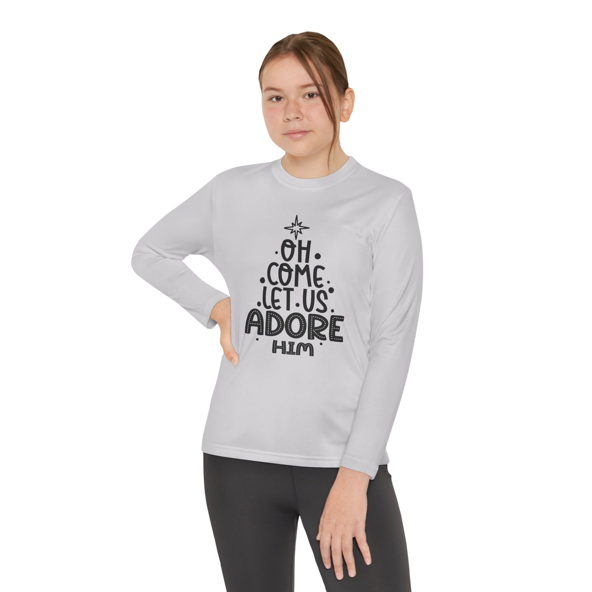 Youth Long Sleeve Competitor Tee Adoremos