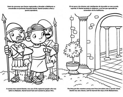 Libro de colorear Gigante - Daniel Personajes de la Biblia / Giants Bible People - Daniel Bible People