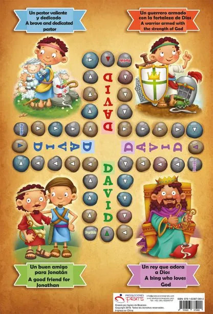Libro de colorear Gigante - David Personajes de la Biblia / Giants Bible People - David Bible People