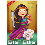 Libro de colorear Gigante - Ester Personajes de la Biblia / Giants Bible People - Esther Bible People