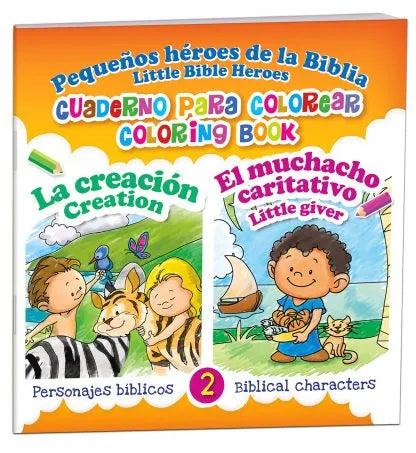 La Creación y El muchacho caritativo – Cuaderno para colorear / Coloring book – Creation and little giver