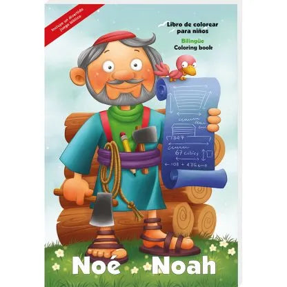 Libro de colorear Gigante - Noé Personajes de la Biblia / Giants Bible People - Noah Bible People