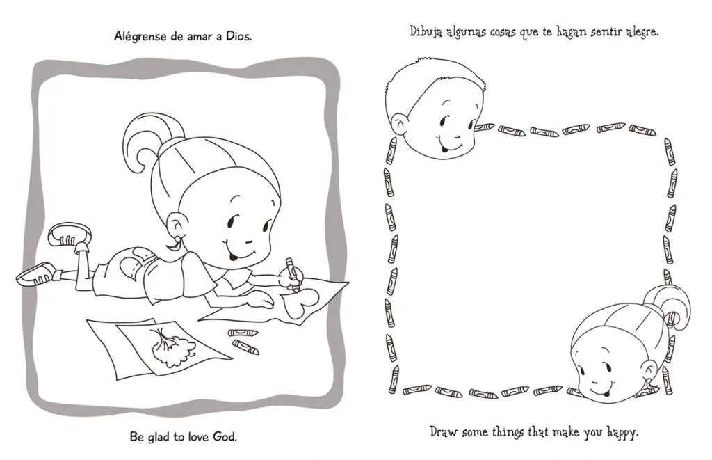 Salmo 100 – Cuaderno para colorear / Coloring book – Psalm 100
