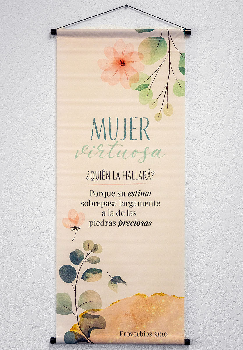 BANNER Proverbios 31:10 (rosa)