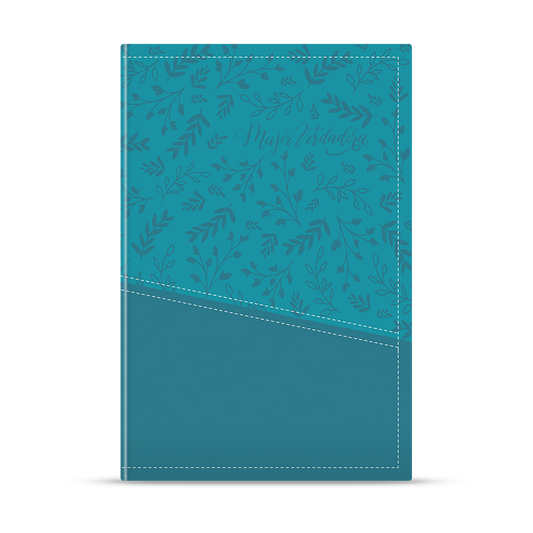 Biblia devocional Mujer Verdadera NBLA - Duo-tono Aqua