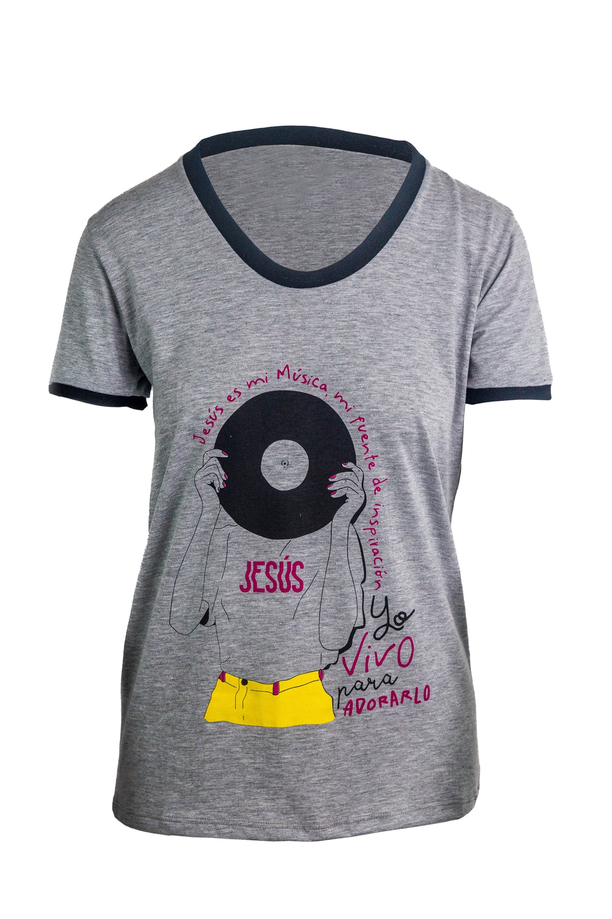 T-shirt Jesús es mi Música, mi fuente de inspiración | yo vivo para adorarlo – foto 3